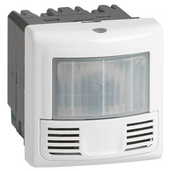 Датчик присутствия ИК+УЗ 180° IP41 с нейтралью Legrand Mosaic 2000Вт 2М