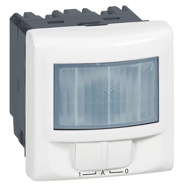 Датчик присутствия ИК 180° с ручным управлением без нейтрали Legrand Mosaic 250Вт 2М