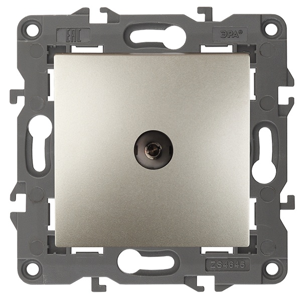 Розетка ЭРА TV одиночная IP20 Elegance шампань 14-3101-04