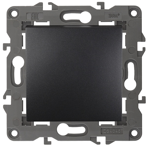 Переключатель ЭРА 10АХ-250В IP20 Elegance антрацит 14-1103-05