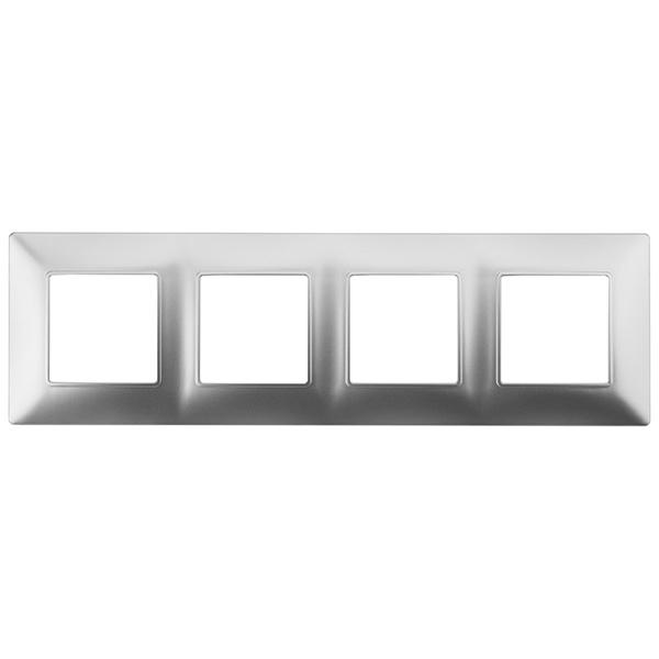 Рамка на 4 поста Эра Elegance алюминий 14-5004-03