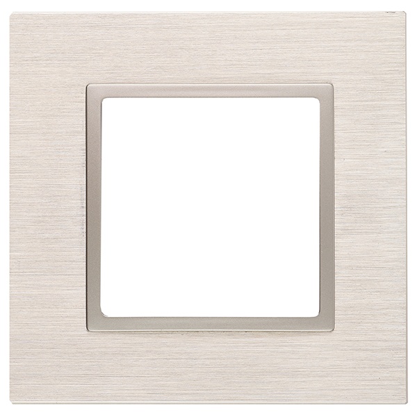 Рамка на 1 пост металл Эра Elegance шампань+шампань 14-5201-04