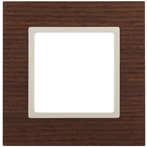 Рамка на 1 пост дерево Эра Elegance дуб+слоновая кость 14-5301-09