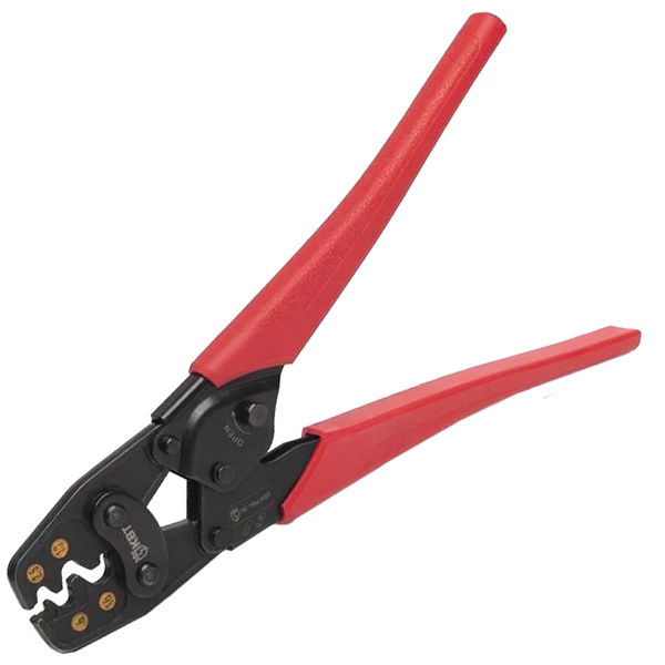 Пресс-клещи КВТ ПК-16м Профи (кримпер) для опрессовки неизолированных медных наконечников 2,5-16 мм2