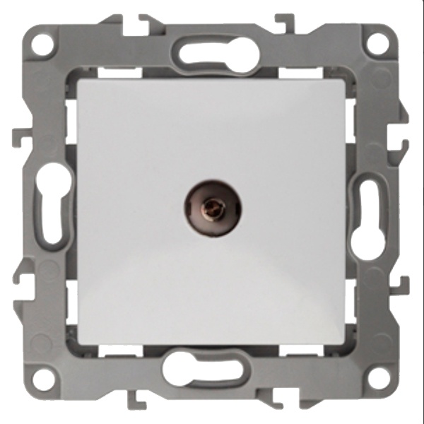 Розетка ЭРА TV одиночная IP20 12, белый 12-3101-01