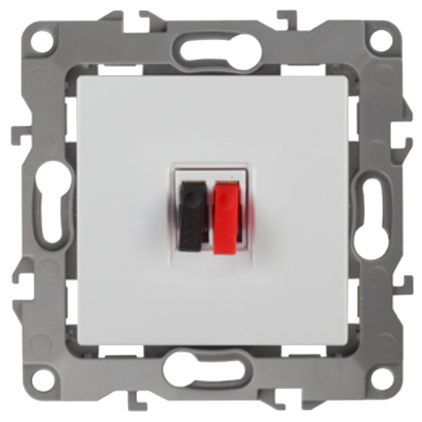 Розетка аудио ЭРА IP20 12, белый 12-3111-01