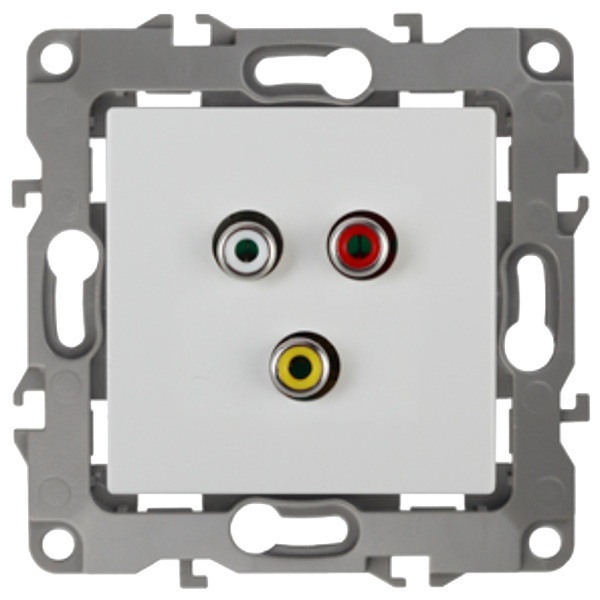 Розетка ЭРА RCA IP20 12, белый 12-3113-01