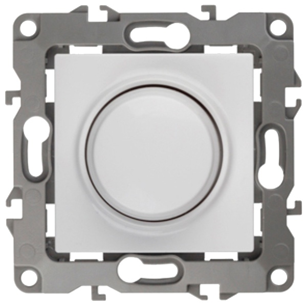 Светорегулятор поворотно-нажимной ЭРА 400ВА 230В IP20 12, белый 12-4101-01