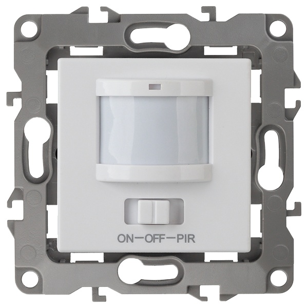 Датчик движения 3-проводной ЭРА 180-240В 400Вт IP20 12, белый 12-4104-01