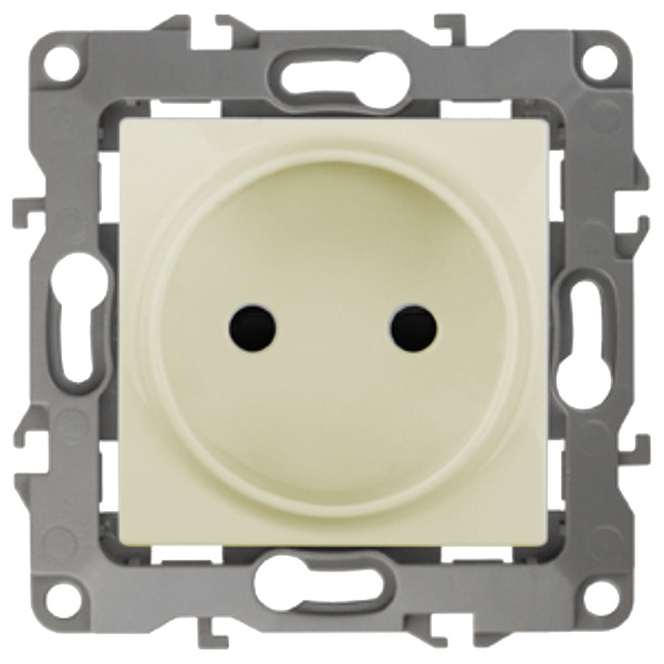 Розетка ЭРА 2P 16A-250В IP20 12, слоновая кость 12-2105-02 (бежевый)