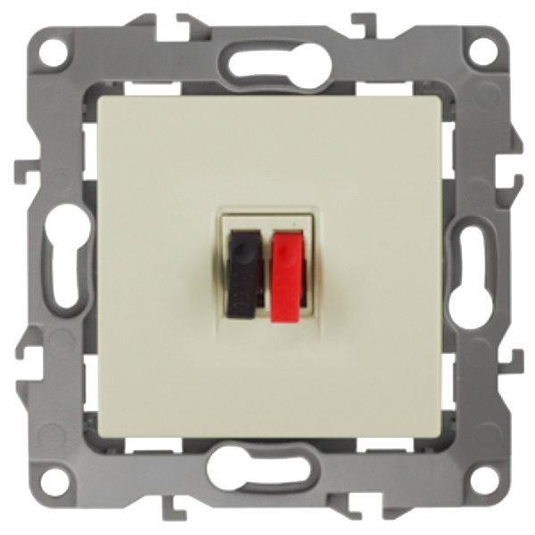 Розетка аудио ЭРА IP20 12, слоновая кость 12-3111-02 (бежевый)