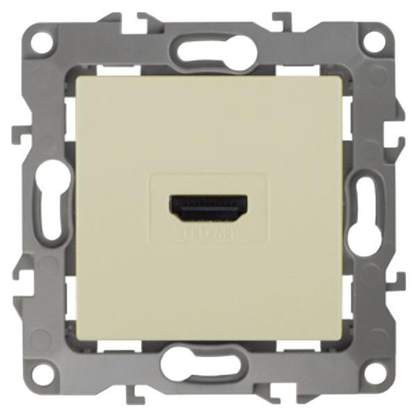 Розетка ЭРА HDMI IP20 12, слоновая кость 12-3114-02 (бежевый)