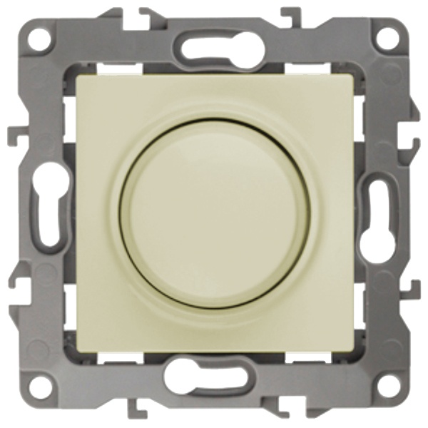 Светорегулятор поворотно-нажимной ЭРА 400ВА 230В IP20 12, слонова кость 12-4101-02