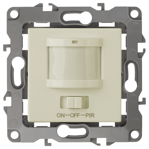 Датчик движения 3-проводной ЭРА 180-240В 400Вт IP20 12, слоновая кость 12-4104-02 (бежевый)