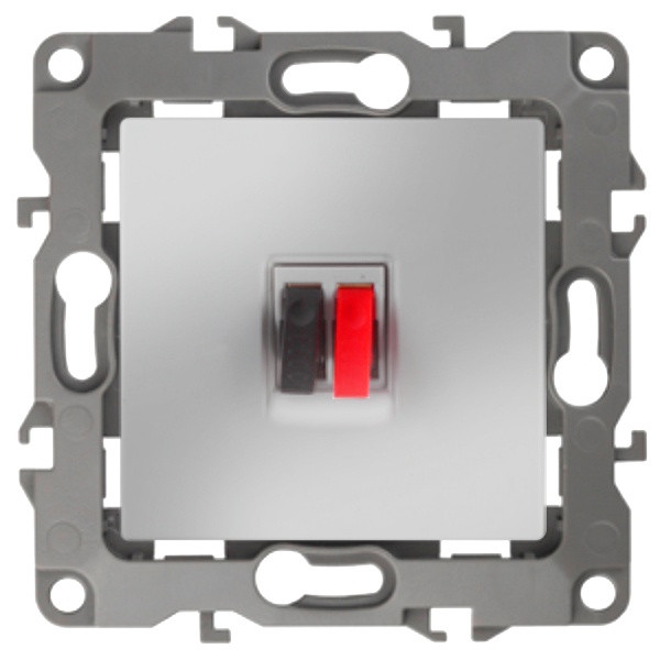 Розетка аудио ЭРА IP20 12, алюминий 12-3111-03