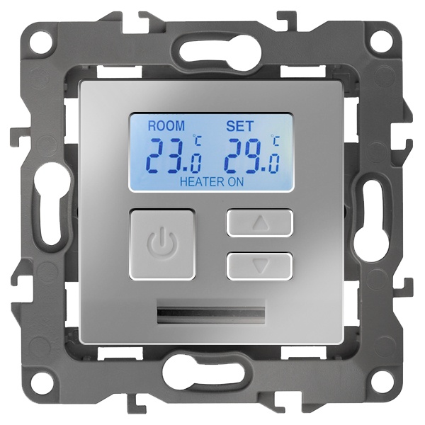 Терморегулятор универс. ЭРА 230В-Imax16А IP20 12, алюминий 12-4111-03