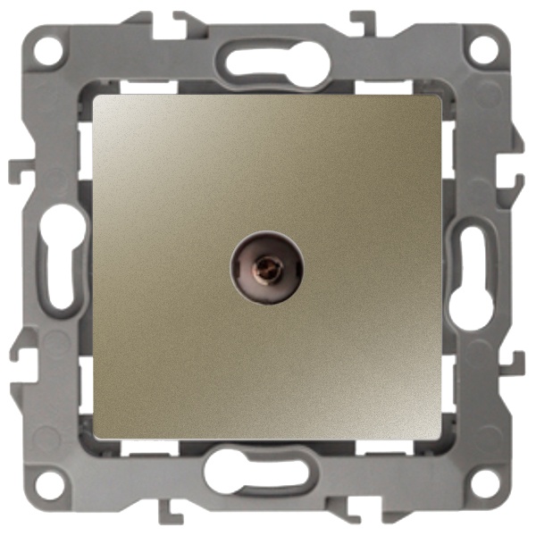 Розетка ЭРА TV одиночная IP20 12, шампань 12-3101-04
