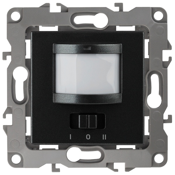 Датчик движения 2-проводной ЭРА 180-240В 200Вт IP20 12, антрацит 12-4103-05