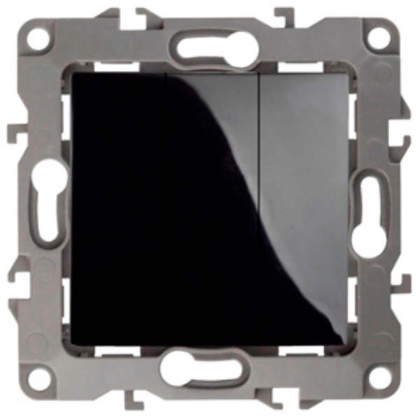 Выключатель тройной ЭРА 10АХ-250В IP20 12, черный 12-1107-06