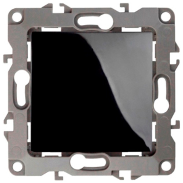 Переключатель промежуточный ЭРА 10АХ-250В IP20 12, черный 12-1108-06