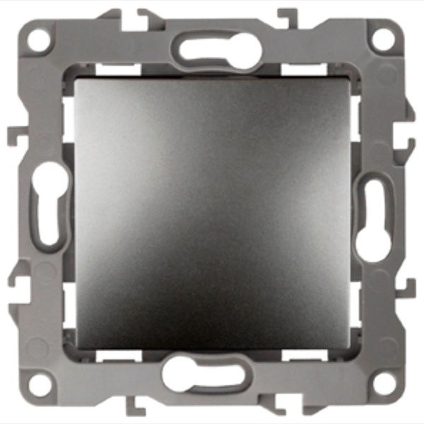 Выключатель ЭРА 10АХ-250В IP20 12, графит 12-1101-12