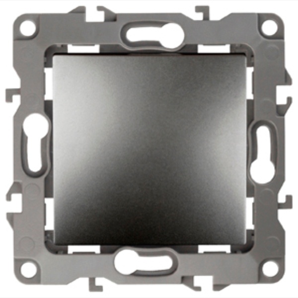 Переключатель ЭРА 10АХ-250В IP20 12, графит 12-1103-12