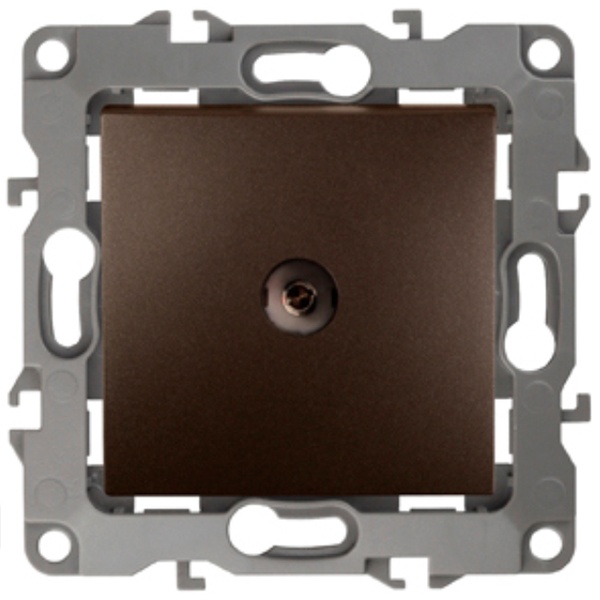 Розетка ЭРА TV проходная IP20 12, бронза 12-3102-13