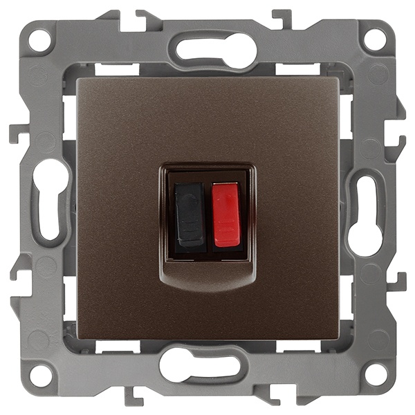 Розетка аудио ЭРА IP20 12, бронза 12-3111-13