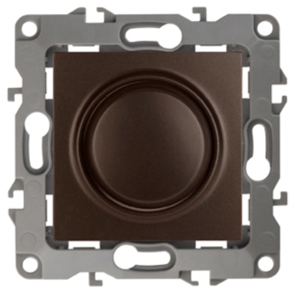 Светорегулятор поворотно-нажимной ЭРА 400ВА 230В IP20 12, бронза 12-4101-13