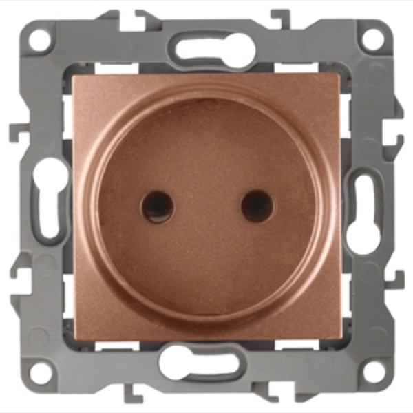 Розетка ЭРА 2P 16A-250В IP20 12, медь 12-2105-14