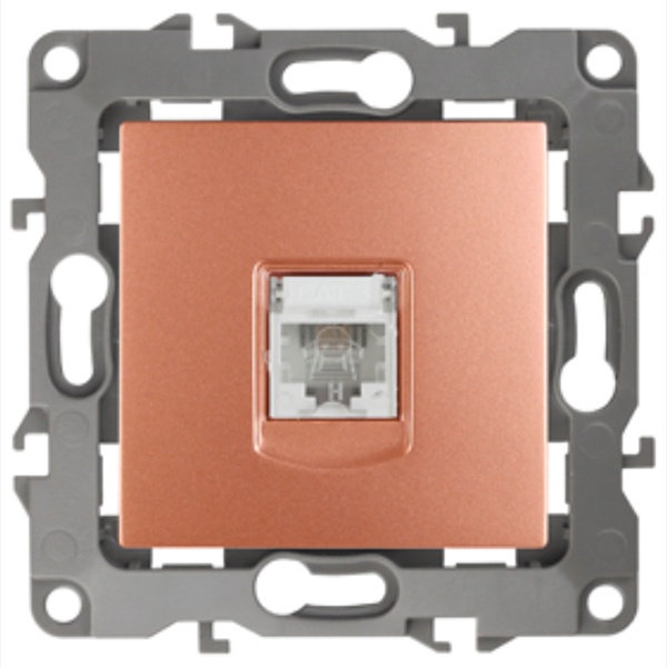 Розетка телефонная ЭРА RJ11 IP20 12, медь 12-3105-14