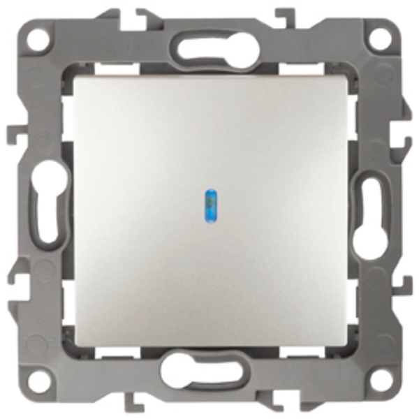 Выключатель с подсветкой ЭРА 10АХ-250В IP20 12, перламутр 12-1102-15