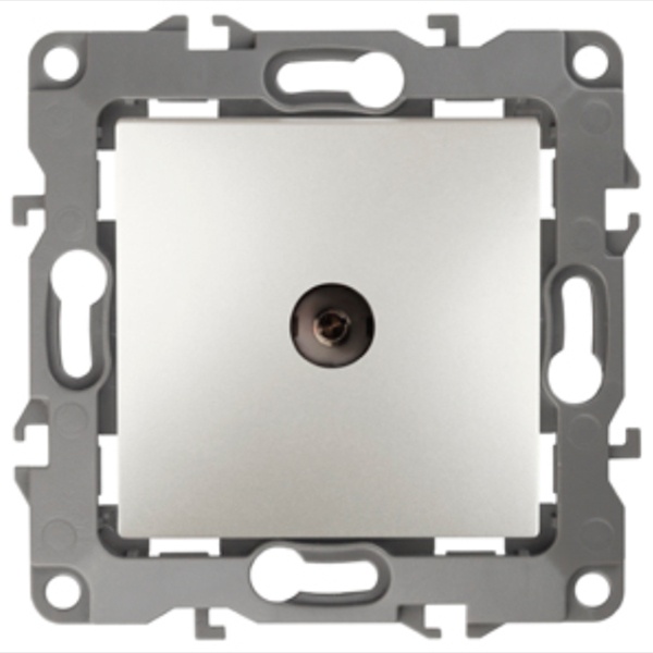 Розетка ЭРА TV одиночная IP20 12, перламутр 12-3101-15