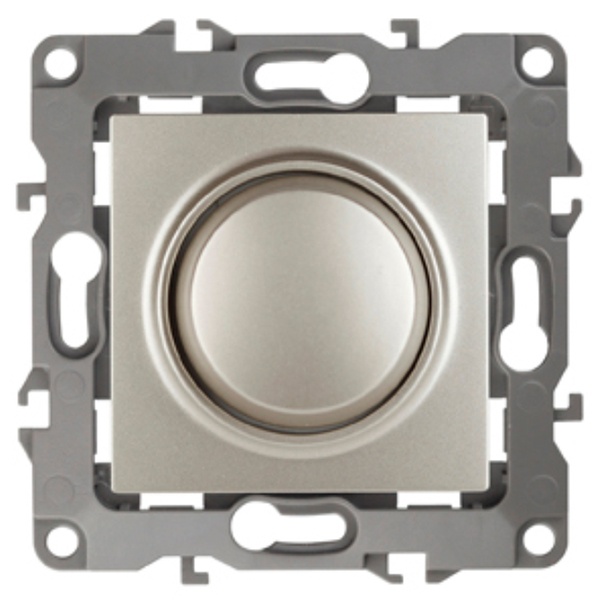 Светорегулятор поворотно-нажимной ЭРА 400ВА 230В IP20 12, перламутр 12-4101-15