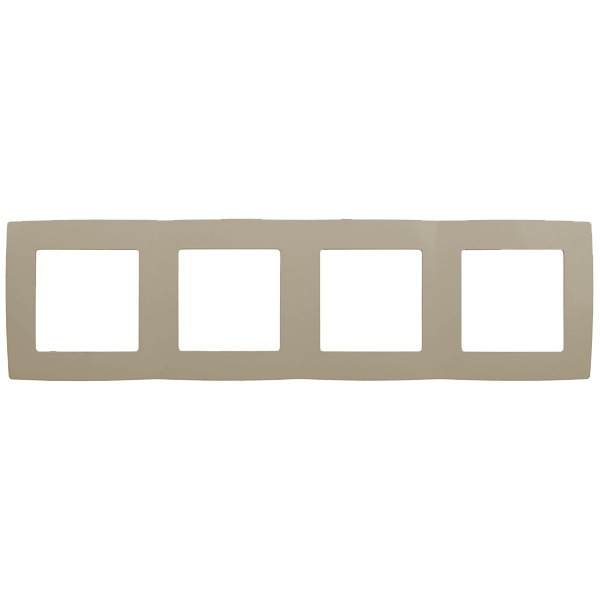 Рамка на 4 поста Эра 12, слоновая кость 12-5004-02 (бежевый)
