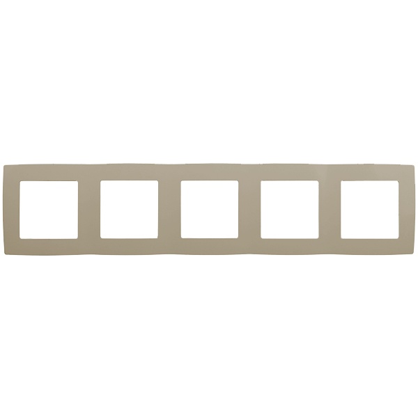 Рамка на 5 постов Эра 12, слоновая кость 12-5005-02 (бежевый)