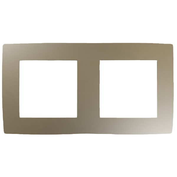 Рамка на 2 поста Эра 12, шампань 12-5002-04