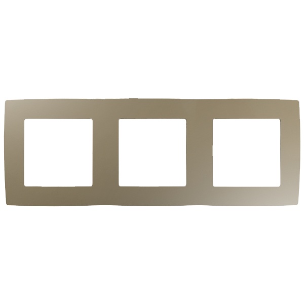 Рамка на 3 поста Эра 12, шампань 12-5003-04