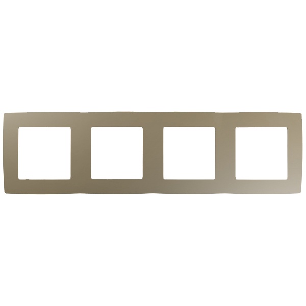 Рамка на 4 поста Эра 12, шампань 12-5004-04