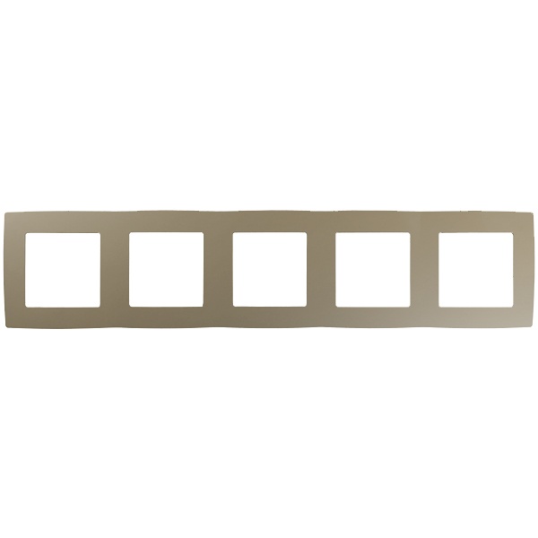 Рамка на 5 постов Эра 12, шампань 12-5005-04