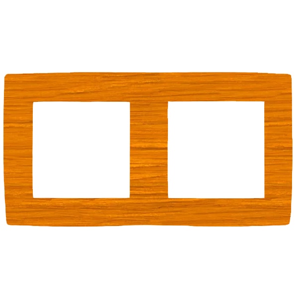 Рамка на 2 поста Эра 12, ольха 12-5002-07