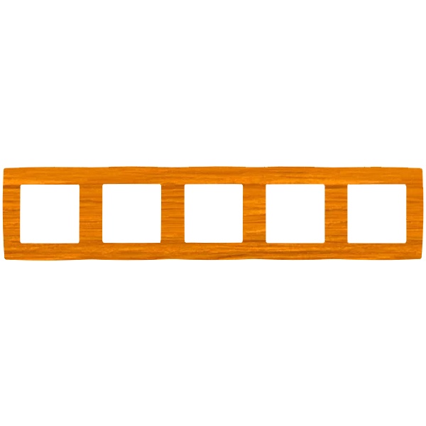 Рамка на 5 постов Эра 12, ольха 12-5005-07