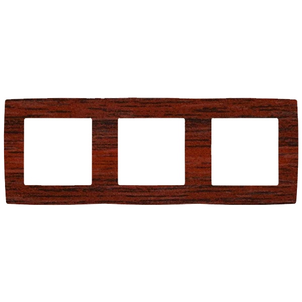 Рамка на 3 поста Эра 12, вишня 12-5003-08
