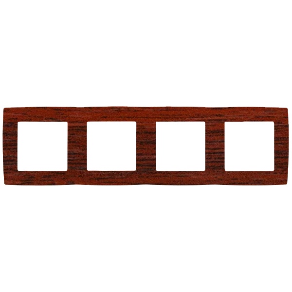 Рамка на 4 поста Эра 12, вишня 12-5004-08