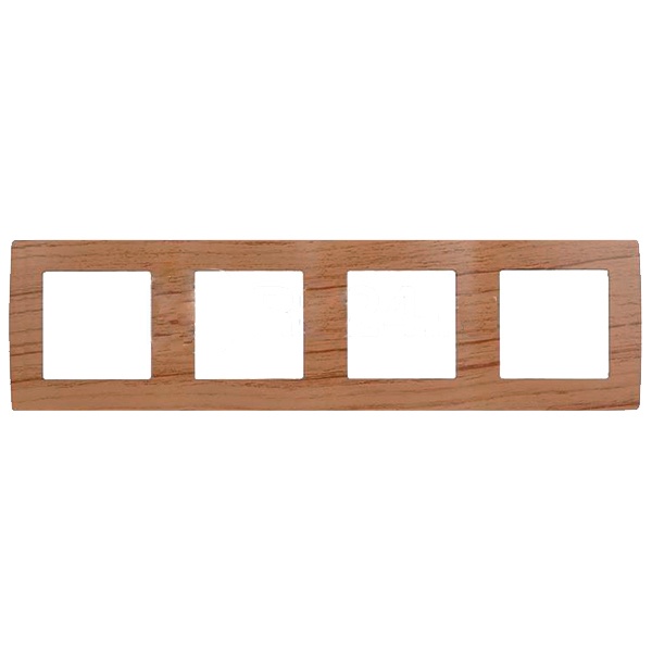 Рамка на 4 поста Эра 12, дуб 12-5004-09