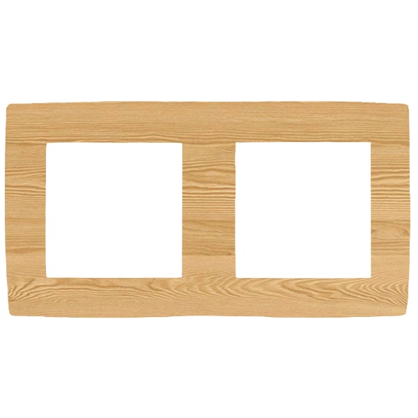 Рамка на 2 поста Эра 12, сосна 12-5002-11