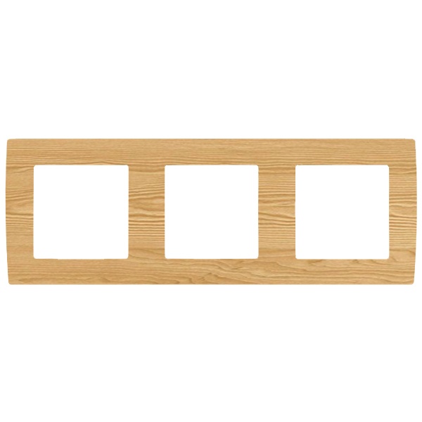 Рамка на 3 поста Эра 12, сосна 12-5003-11