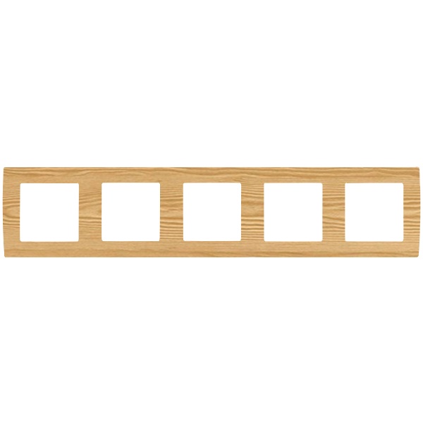 Рамка на 5 постов Эра 12, сосна 12-5005-11