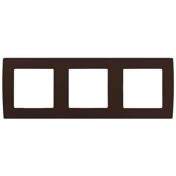 Рамка на 3 поста Эра 12, бронза 12-5003-13