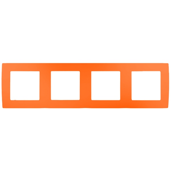Рамка на 4 поста Эра 12, оранжевый 12-5004-22